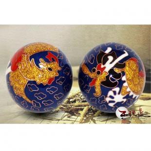 供應景泰藍金龍鳳保健球,藍色底色,金龍鳳圖案_禮品、工藝品、飾品_世界工廠網中國產品信息庫